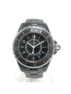 Chanel Watch Ceramic Black